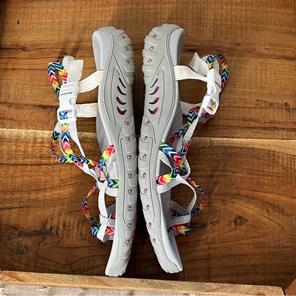 SKECHERS women's reggae-bright sandals size 10 - Picture 5 of 7